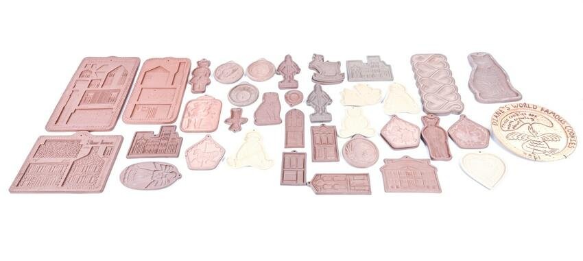 GROUPING OF TERRACOTTA COOKIE MOLDS