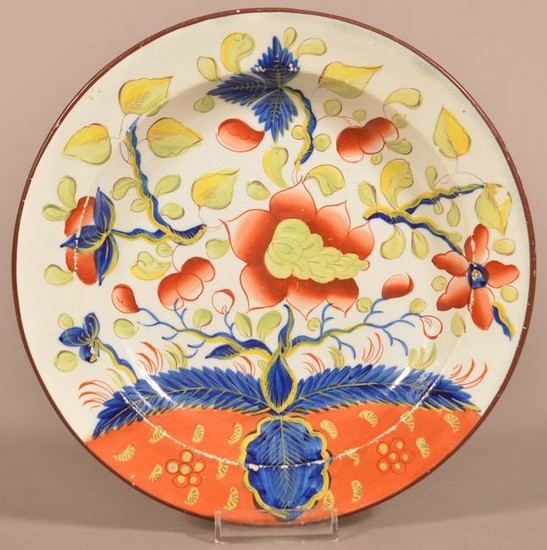Gaudy Dutch Dove Pattern Soft Paste China Plate.