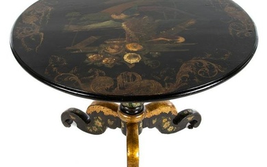 George IV Chinoiserie Tilt Top Table