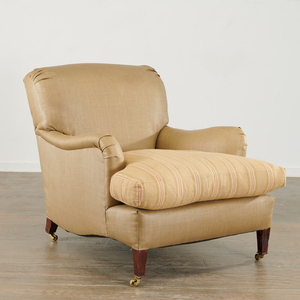 George Smith style upholstered club chair