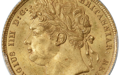 Great Britain: , George IV gold Sovereign 1821 MS65 PCGS,...