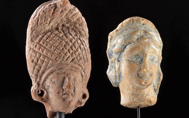 Greco-Roman Pottery Female Heads (pr)