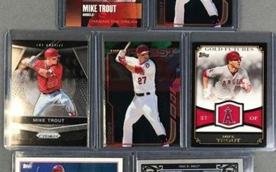 Group of 10 Mike Trout Baseball Cards