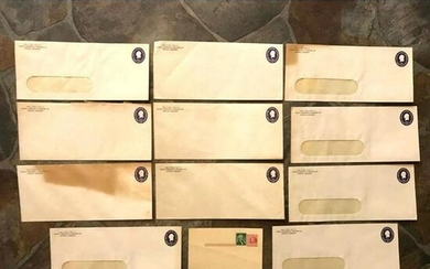 Group of Mid Century Unused Postal Stamps, Envelopes
