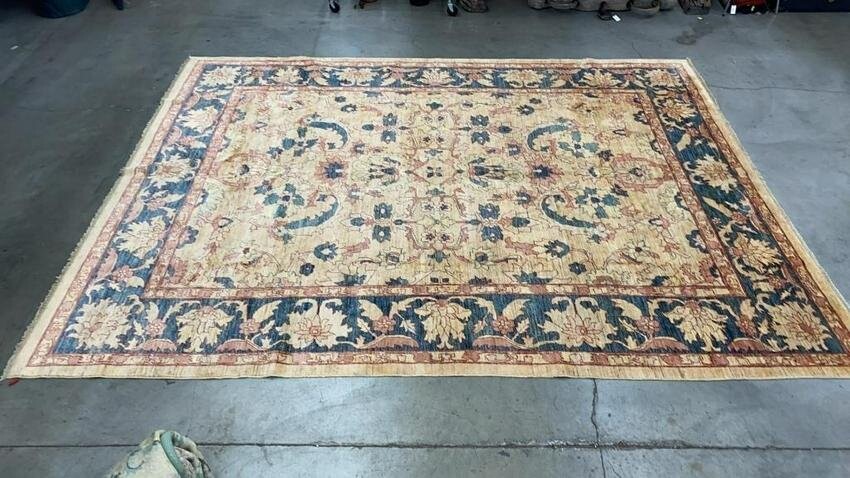 Hand Knotted Agra Oushak 13x9.6 ft. #13