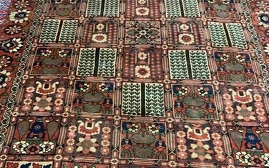 Hand Knotted Persian Bahkyeri 9.3x6.3 ft