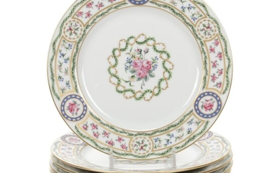 Haviland Limoges "Louveciennes" Porcelain Plates, 1970s