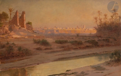 Henri ROVEL (1862-1926) Tunisie, Menzel,... - Lot 32 - Ader