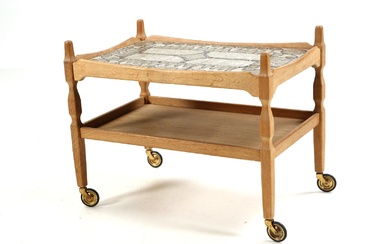 Henry Kjærnulf. Rolling table, oak