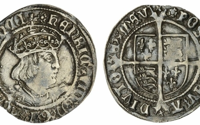 Henry VIII (1509-1547), Second Coinage, Groat, 1526-1544, reads FRANCE