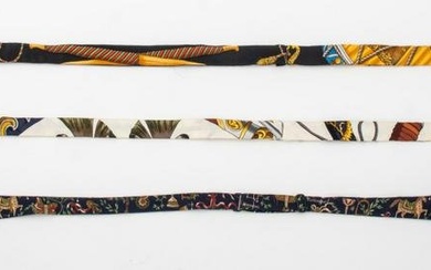 Hermes & Salvatore Ferragamo Silk Bow Ties, 3