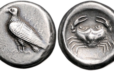 ITALIEN, SIZILIEN / Stadt Akragas, AR Didrachme (vor 413 v.Chr.)