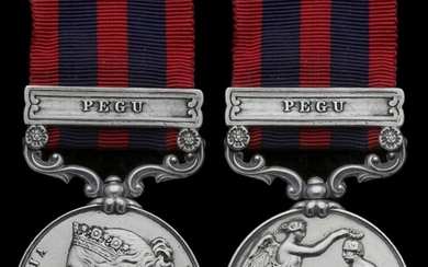 India General Service 1854-95, 1 clasp, Pegu (John Moore. 51st K. O. Lt. Infy., polished and a...