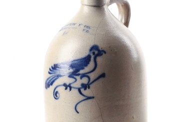 J Norton Bennington VT jug with bird