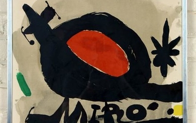 JOAN MIRO UNTITLED LITHOGRAPH IN COLOURS SIGNED