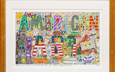 James Rizzi (1950 New York City - 2011 idem) "American Art (/) Made in the...