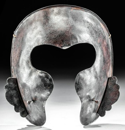 Japanese Edo Period Steel Samurai Mask