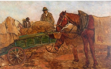 Johann Nepomuk Geller, Vienna 1860 - 1954 Weissenkirchen, Working in the fields