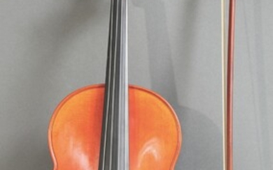 Josef Kantuscher Mittenwald 4/4 Viola + K.W. Uebel Viola Bow