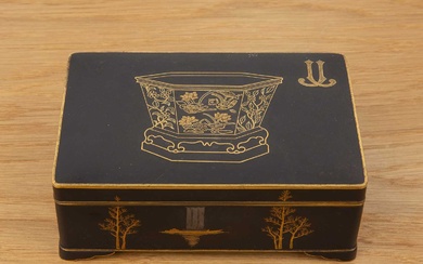 Komai silver and gilt honzogan decorated box Japanese, late Meiji...