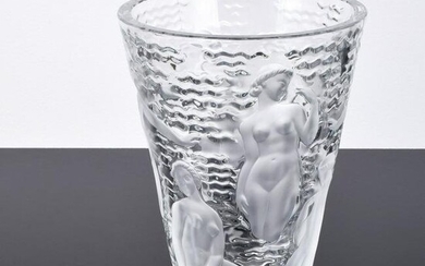 Large Lalique "Ondines" Vase
