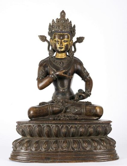 Large Tibetan Copper Alloy Figure of Vajrasattva