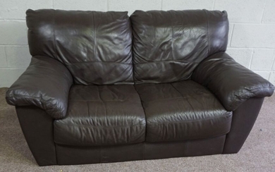Leather Two Seater Sofa, 160cm wide
