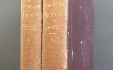 Lecky, European Morals Augustus to Charlemagne Complete 2vol. Ed. 1879