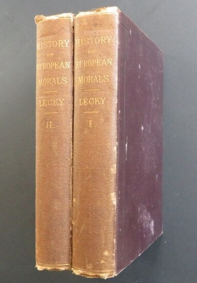 Lecky, European Morals Augustus to Charlemagne Complete 2vol. Ed. 1879