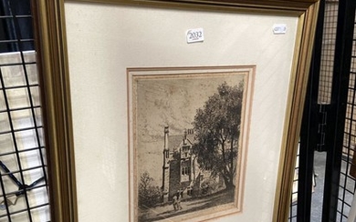 Lionel Lindsay - framed etching ed. no.16, signed lower left