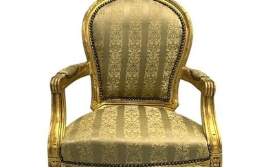 Louis XVI Style Ribbon Carved Chair Circa 1920