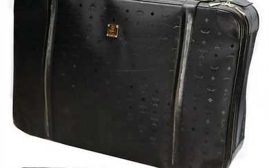 MCM suitcase wit black MCM-Monogram, designed by
