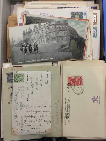 MOSTLY GB & COMMONWEALTH COVERS - Box file containing mainly...