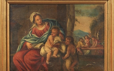 Madonna col Bambino e San Giovannino, Scuola italiana del XVII secolo