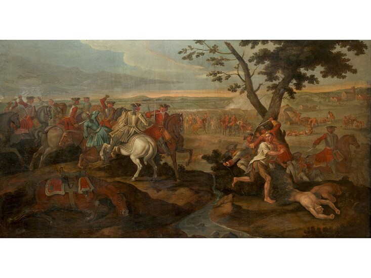 Maler des 18. Jahrhunderts, wohl Kopie nach Georg Philipp II Rugendas (1701-1774), SCHLACHTENSZENE