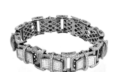 Man's Diamond and 14K Bracelet