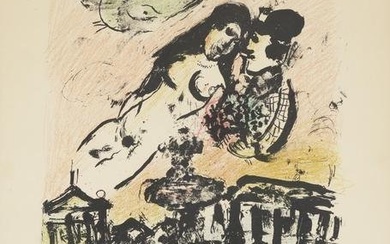 Marc Chagall (1887-1985); Le Ciel des Amoureux, from The Lithographs of Chagall Volume II;