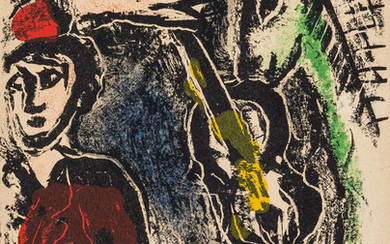 Marc Chagall (18897-1985) Carte de Voeux pour L'Année 1968 & 1972 (Mourlot 482, and 641)