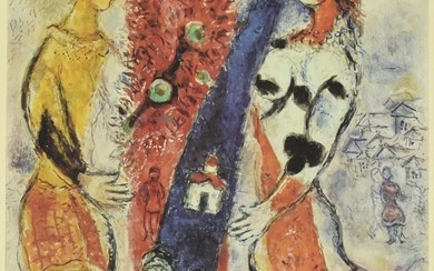 Marc Chagall LE SOUVENIR riproduzione fotolitografica su carta (d'apres), cm...