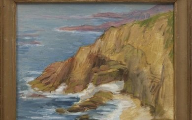 Marie Atkinson Hull (American/Mississippi, 1890-1980) , "Rocks and Surf Near Carmel, California"