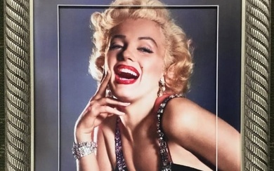 Marilyn Monroe Iconic Photograph Laser Engraved Signature Series Custom Framed