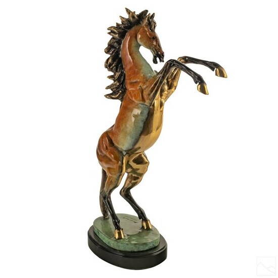 Marius Large Bronze Rearing Horse Equine Sculpture