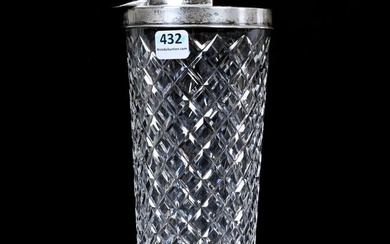 Martini Shaker, American Brilliant Cut Glass