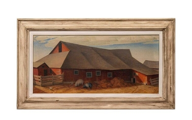 Marvin Cone (American, 1891-1964) Cook's Barn No. 2