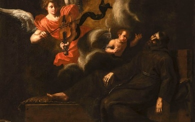 Master of the Neapolitan School of the 17th Century. Vision of Saint Francis