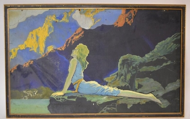 Maxfield Parrish(after); Gouache on Board