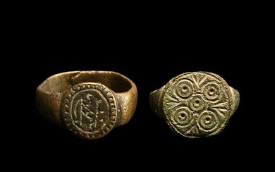 Medieval Bronze Ring Group