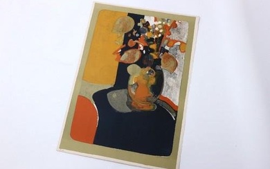 Minaux Original Lithograph Le Grand Bouquet 1966 Signed & Numbered