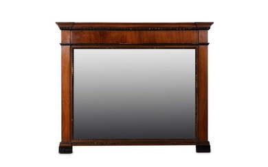 Mirror in walnutTuscan manufacture, first half of the 19th centurywith palmette decorations in ebonized wood 137 x 128 cm