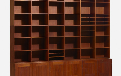 Mogens Koch, bookcases, set of nine